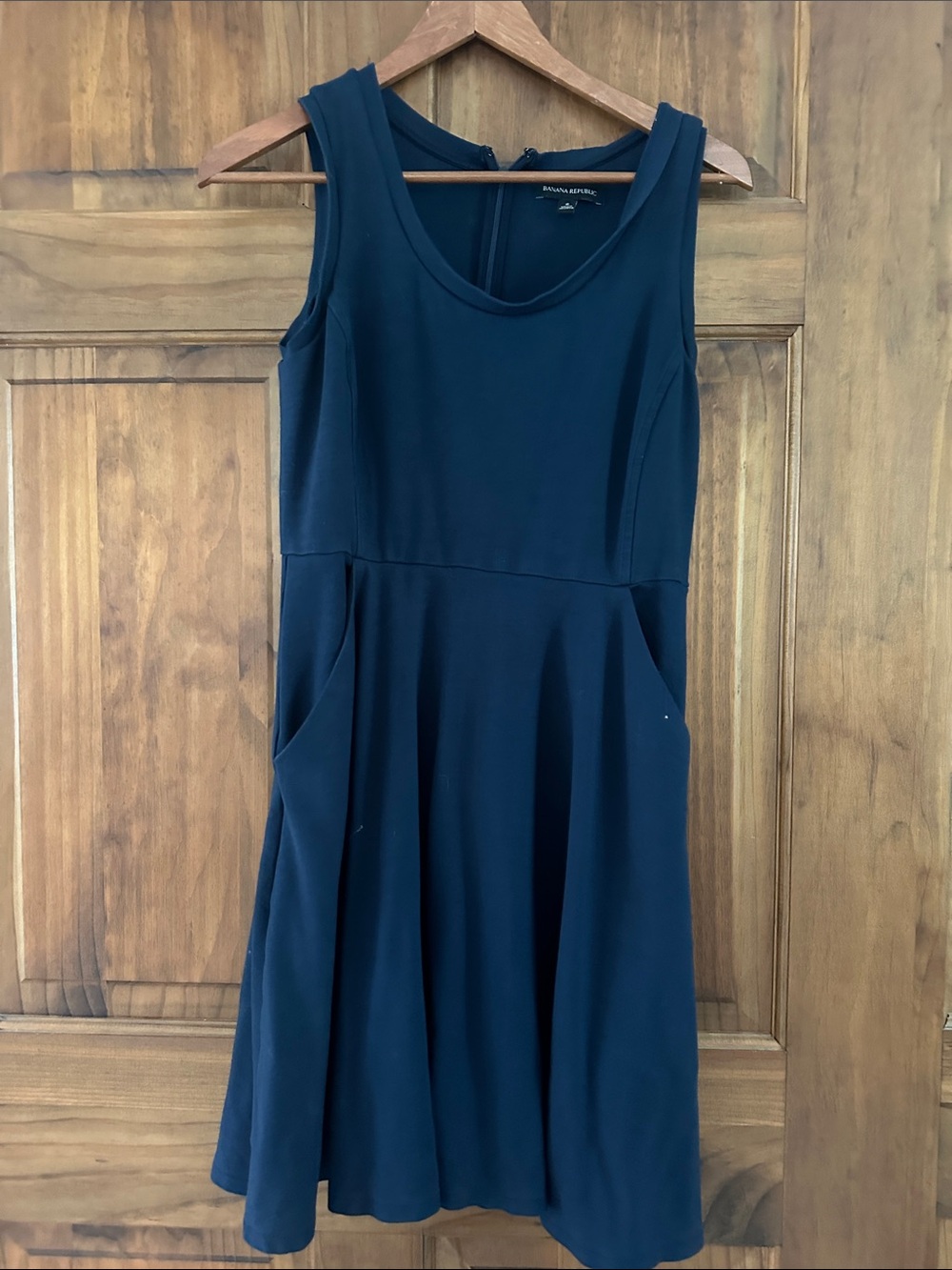 Banana Republic Sleeveless Navy Blue A-Line Dress